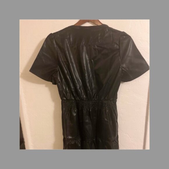 Vigoss Ladies' Faux Leather Dress, Black - Picture 5 of 5